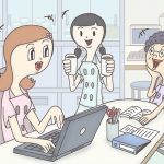 看護師の人間関係の悩み（イラスト）